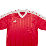 PUMA Mens T-Shirt Red V-Neck L