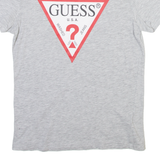 GUESS Slim Fit Mens T-Shirt Grey Crew Neck S