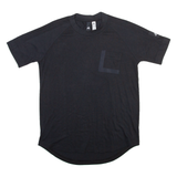 ADIDAS Womens T-Shirt Black Crew Neck S