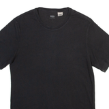 LEVI'S Mens T-Shirt Black Crew Neck S