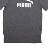 PUMA Mens T-Shirt Grey Crew Neck S