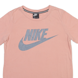 NIKE Mens T-Shirt Pink Crew Neck S