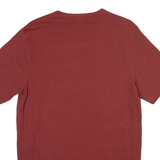 BOSS Mens T-Shirt Maroon Crew Neck L