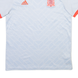 ADIDAS Spain FC Mens Football Shirt Jersey Blue V-Neck M
