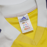 ADIDAS Helmuth Beck AG Mens Football Shirt Jersey Yellow V-Neck L