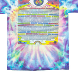 GILDAN 2019 Bonnaroo Music And Arts Festival Mens Tie Dye T-Shirt Blue USA M