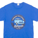 GILDAN Budapest Souvenir Mens T-Shirt Blue Crew Neck S