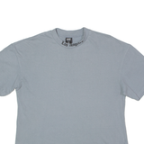 BLACK SQUAD Oversized Fit Los Angeles Mens T-Shirt Grey High Neck XS