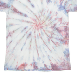 FRUIT OF THE LOOM Boys Tie Dye T-Shirt Blue Crew Neck 12-13Y