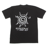 BLETSAYER Naruto Anime Mens T-Shirt Black Crew Neck S