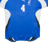 PUMA TV Frenkendorf #4 Mens Football Shirt Jersey Blue V-Neck M