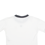 ADIDAS Cropped Womens T-Shirt White UK 8