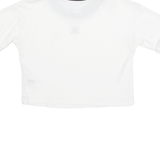 ADIDAS Cropped Womens T-Shirt White UK 8