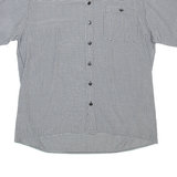 WORLD OF MENS FASHION Mens Shirt Black Viscose Check XL