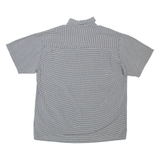 WORLD OF MENS FASHION Mens Shirt Black Viscose Check XL