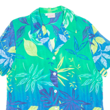 CITYLIFE Mens Hawaiian Shirt Blue Floral S
