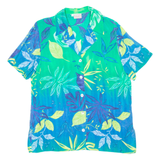 CITYLIFE Mens Hawaiian Shirt Blue Floral S