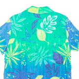 CITYLIFE Mens Hawaiian Shirt Blue Floral S
