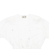 WE LEGENDS Shoulder Padded Womens Plain Shirt White M