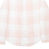 VANS Womens Shirt Pink Check Long Sleeve M