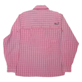 JACK WOLFSKIN Mens Shirt Red Check Long Sleeve M