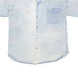 Mens Denim Shirt Blue L