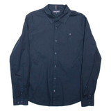 TOMMY HILFIGER Mens Formal Shirt Blue Long Sleeve S