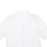 DEGRIS Womens Plain Shirt White M