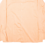 Mens Shirt Pink Striped Long Sleeve M