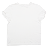 CALVIN KLEIN Womens T-Shirt White Crew Neck L