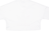 ADIDAS ORIGINALS Womens T-Shirt White V-Neck UK 14