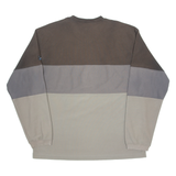 ADIDAS Mens T-Shirt Grey Long Sleeve 90s V-Neck L