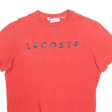 LACOSTE Mens T-Shirt Red S
