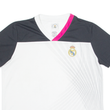 Real Madrid Fan Shirt Mens Football Shirt Jersey White V-Neck XL