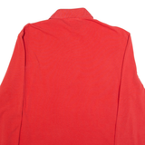 LACOSTE Mens Polo Shirt Red Long Sleeve L