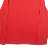 LACOSTE Mens Polo Shirt Red Long Sleeve L