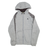 ADIDAS Label Size 36-38 Womens Grey Hoodie Full Zip M