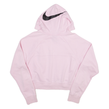 NIKE Cropped Womens Pink Hoodie XL