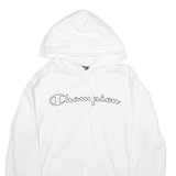CHAMPION Womens White Hoodie L