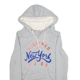 TOMMY HILFIGER Womens Grey Hoodie 90s S