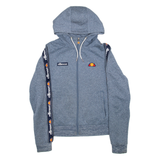 ELLESSE Womens Blue Hoodie Full Zip UK 12