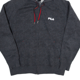 FILA Womens Grey Hoodie Full Zip M
