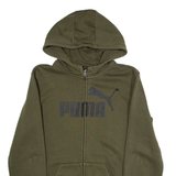 PUMA Womens Green Hoodie Full Zip 2XL