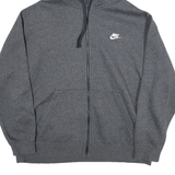 NIKE Womens Grey Hoodie Full Zip XL