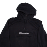 CHAMPION Womens Black Hoodie L