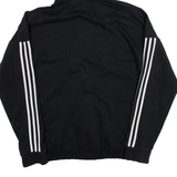 ADIDAS Womens Black Hoodie Full Zip L