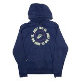 NIKE Womens Blue Hoodie S