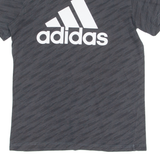 ADIDAS Boys T-Shirt Grey Crew Neck L