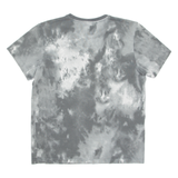 ADIDAS ORIGINALS Tie-Dye Womens T-Shirt Grey Crew Neck UK 8