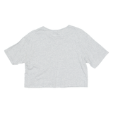 PUMA Cropped Womens T-Shirt Grey Crew Neck M